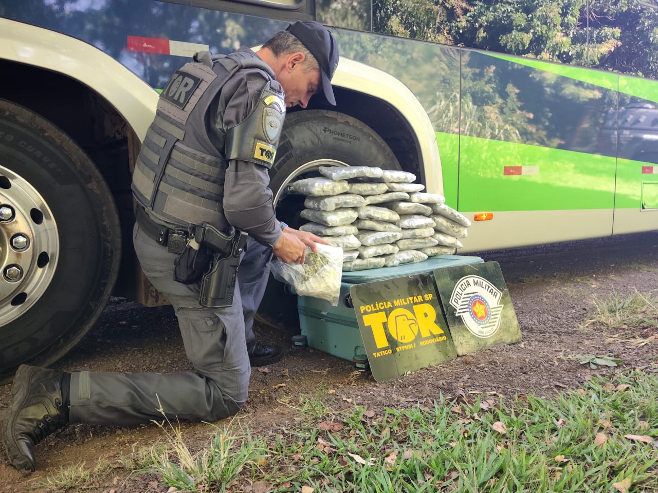 Quase 16kg da droga colombiana Gold foram apreendidos em Pacaembu (SP) |