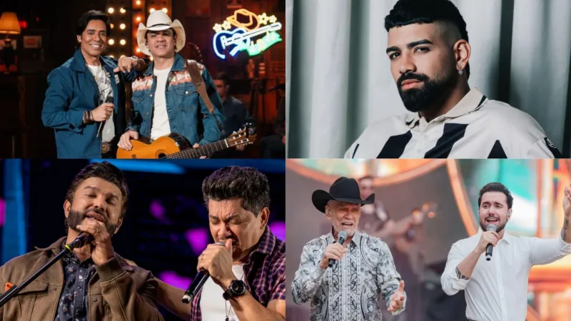 Programação de shows conta com nomes de Guilherme & Santiago, Dilsinho, Zé Henrique & Gabriel e Matogrosso & Mathias |