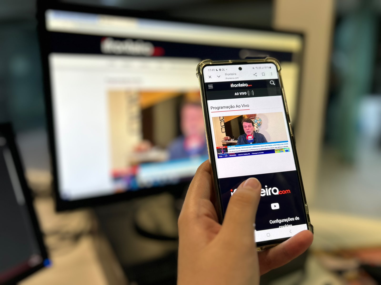 Programação da TV Fronteira pode ser assistida 24h por dia pelo ifronteira.com |
