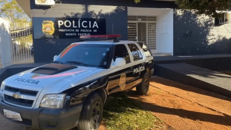 Delegacia da Polícia Civil, em Monte Castelo (SP) |