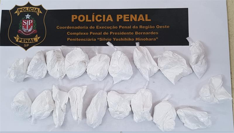 Drogas foram apreendidas no Complexo Penal de Presidente Bernardes (SP) |