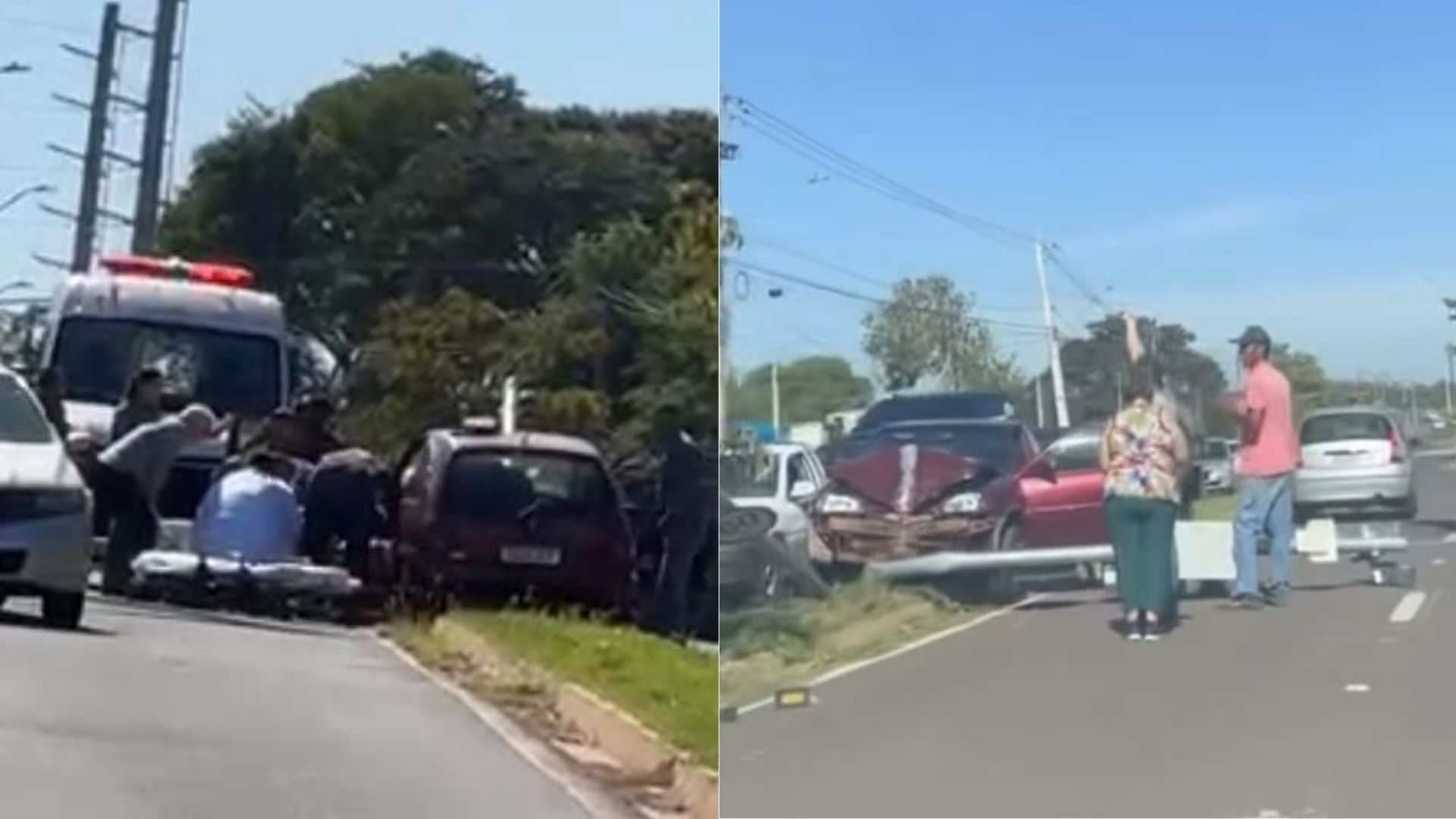 Viatura do Corpo de Bombeiros foi acionada para atender a ocorrência |