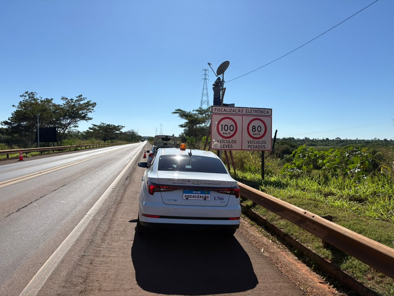 Fiscalização aprovou radar instalado na Rodovia da Integração, em Monte Castelo (SP) |