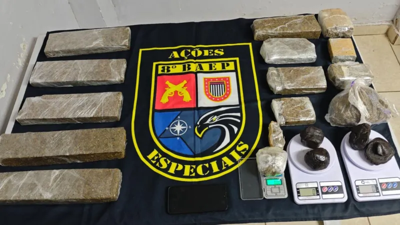 Mulher recebia R$ 1 mil mensais para armazenar os entorpecentes.