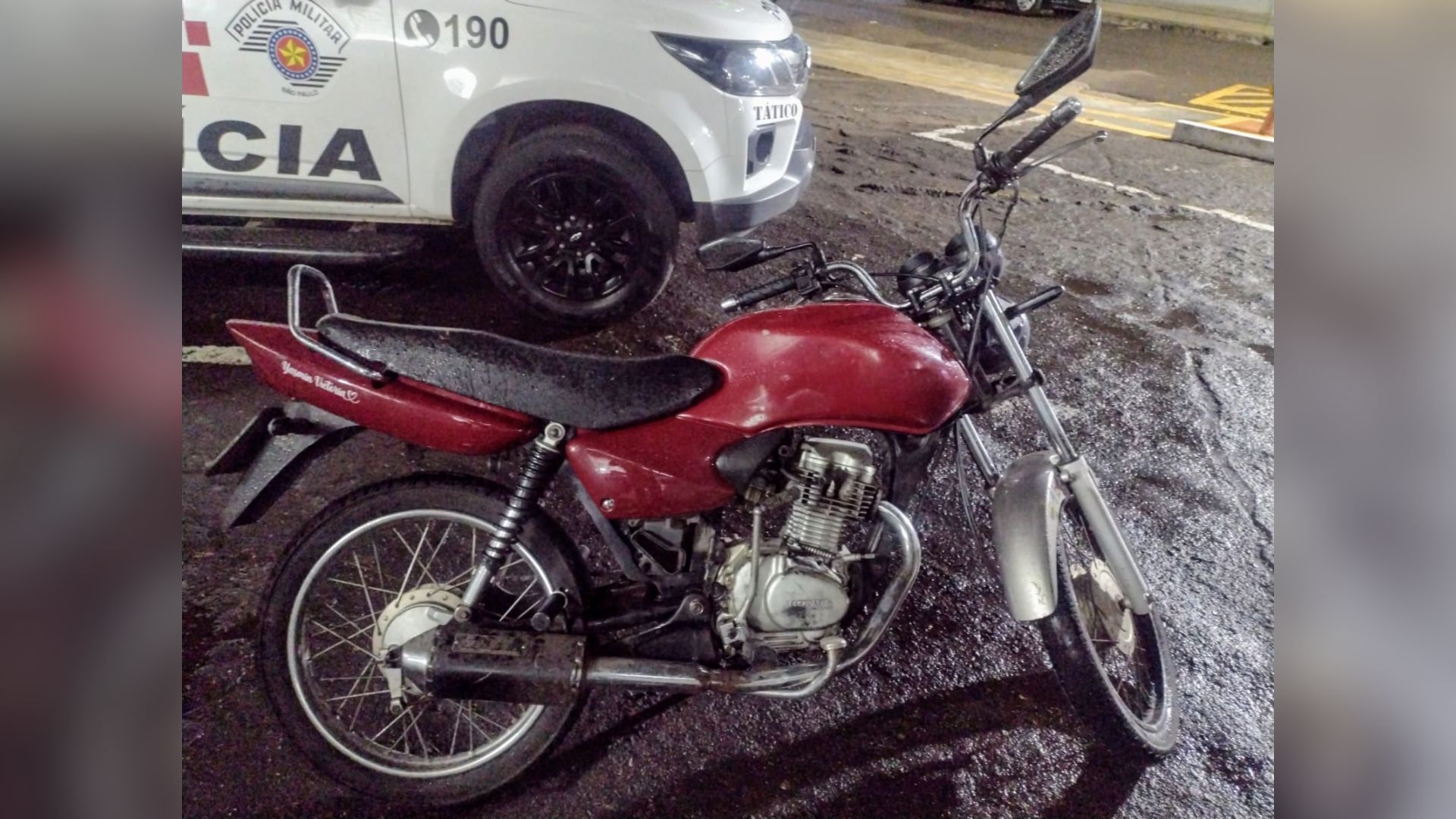 Numeração do motor estava suprimida |