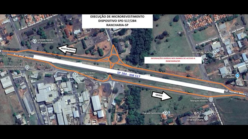 Obras de recuperação em trevos de acesso e retorno causam interdições na Rodovia Homero Severo Lins