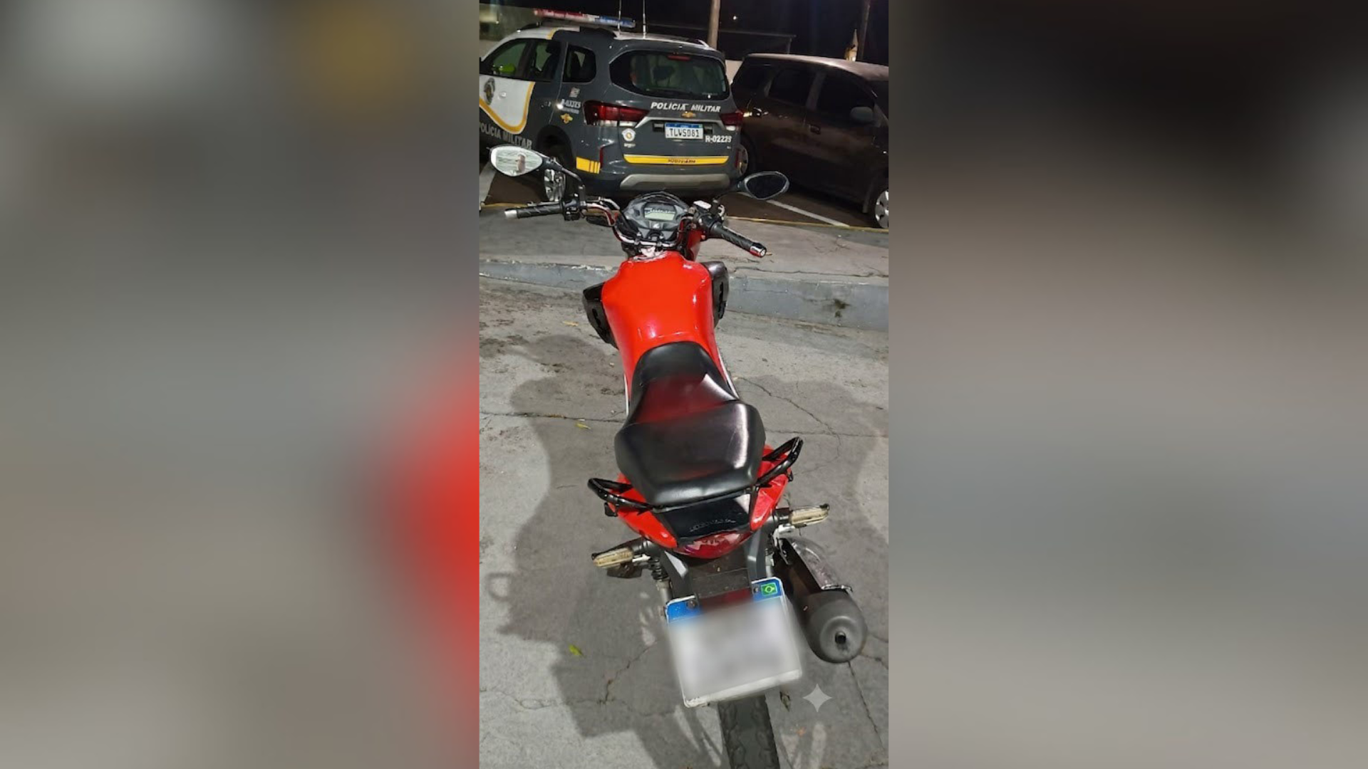 Motociclista foi preso em Presidente Venceslau (SP) |