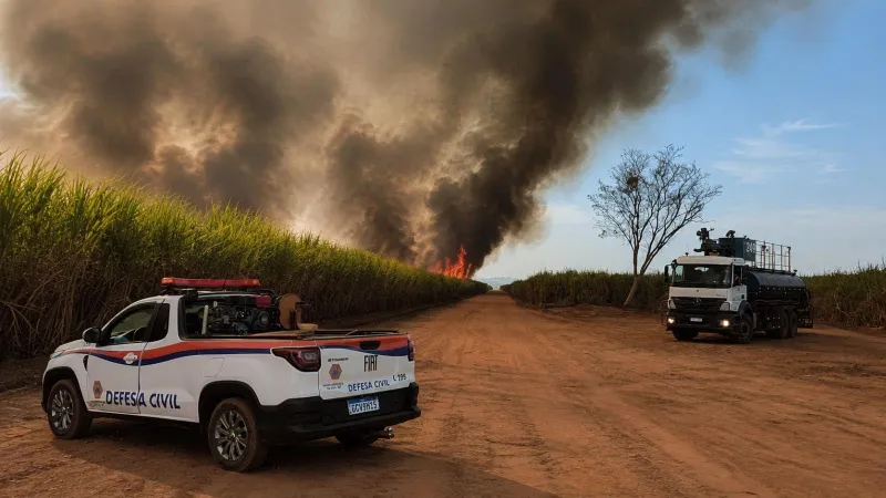 A estiagem e o tempo seco deixam a vegetação mais suscetível à ocorrência e à propagação de incêndios |