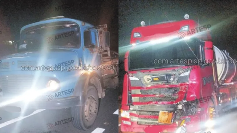 Motorista do caminhão foi socorrido a uma unidade hospitalar |