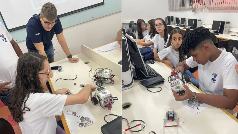 Ação de robótica educacional promovida pelo Departamento de Matemática e Computação da FCT Unesp |