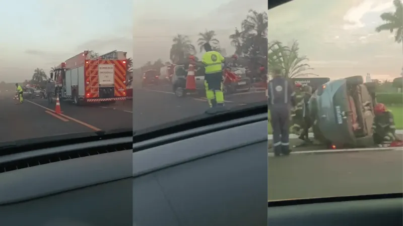 Acidente de trânsito envolve dois carros na Rodovia Júlio Budiski (SP-501) |
