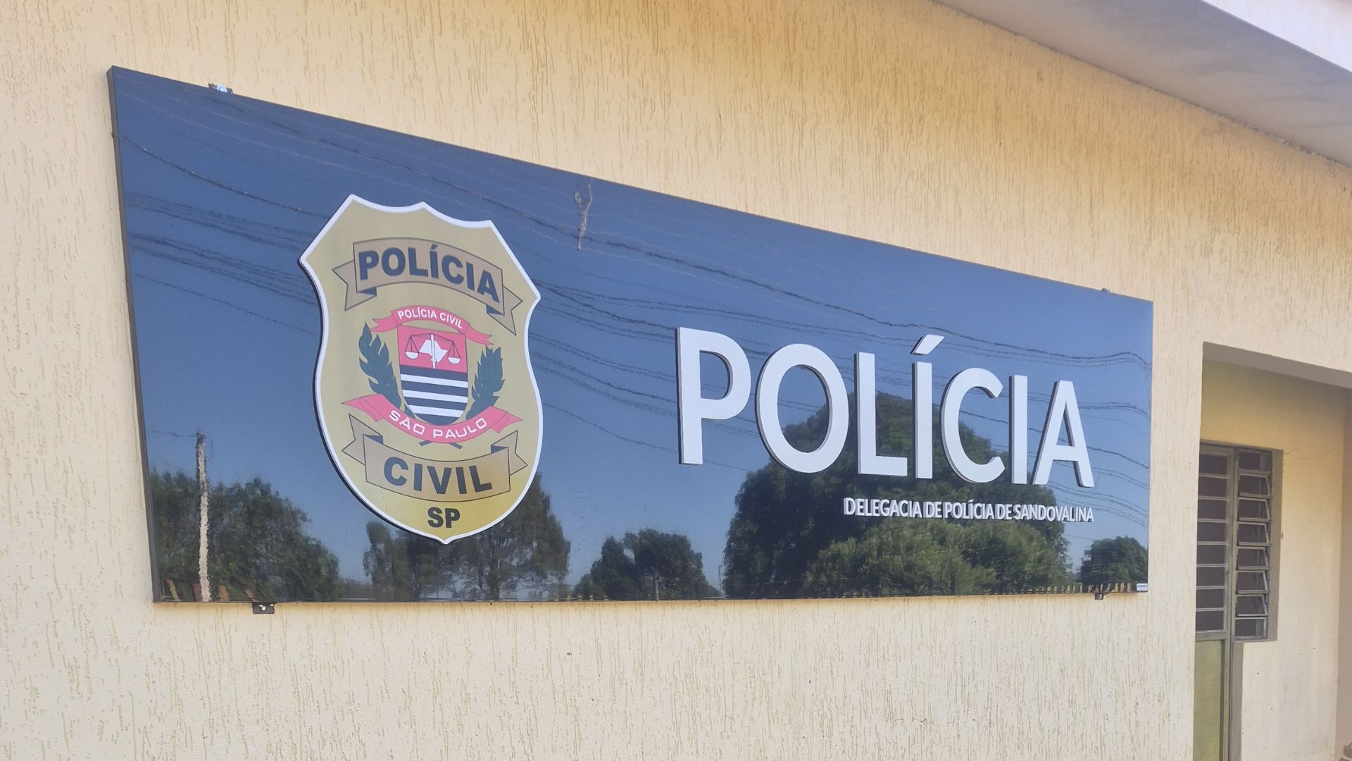 Delegacia da Polícia Civil, em Sandovalina (SP) |
