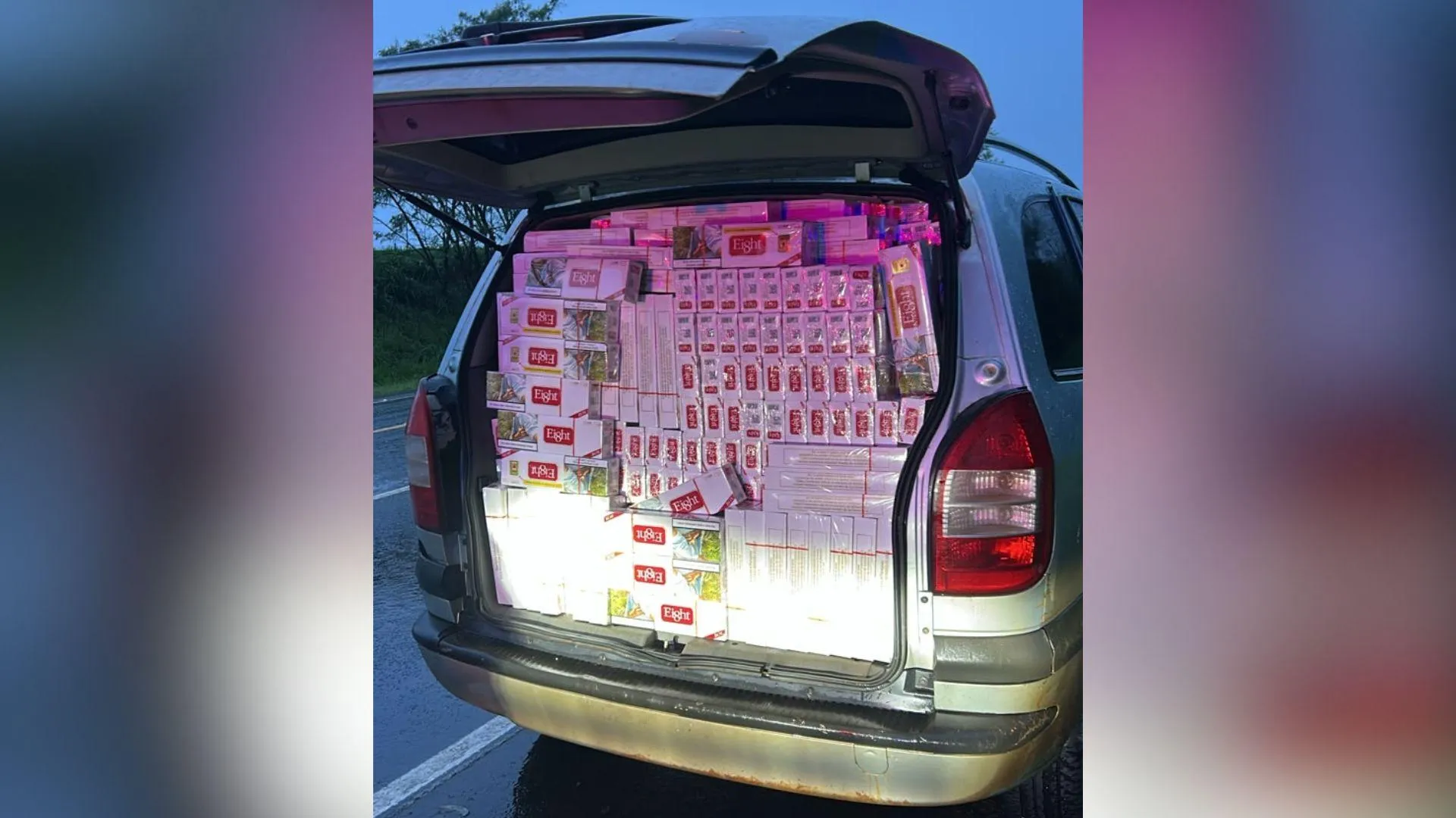 Homens são presos por contrabandear 40 mil maços de cigarros avaliados em R$ 200 mil