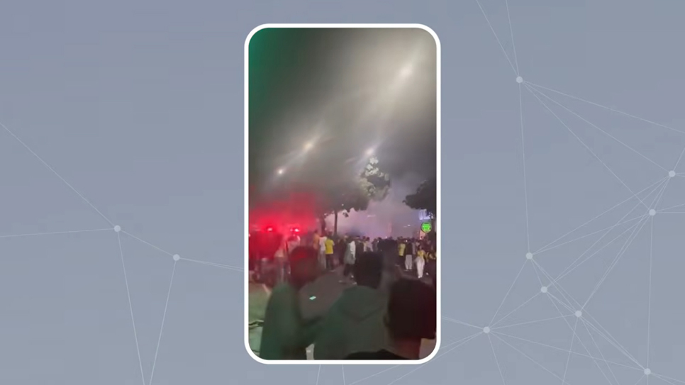 Polícia Militar interveio para desobstruir a Avenida da Saudade |