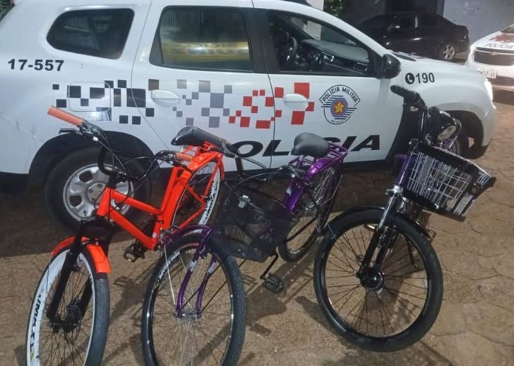 Bicicletas furtadas foram recuperadas pela polícia |