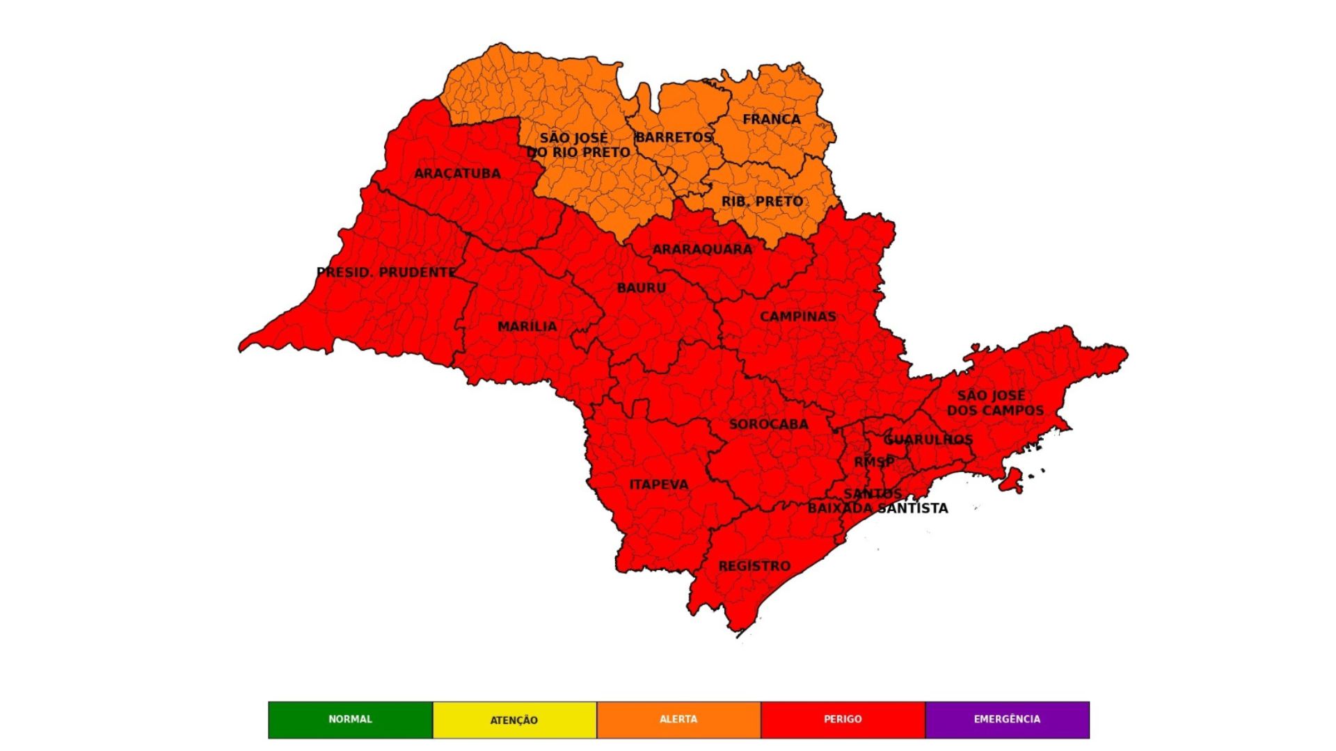 Temperaturas seguem amenas, com máximas em torno de 22ºC |