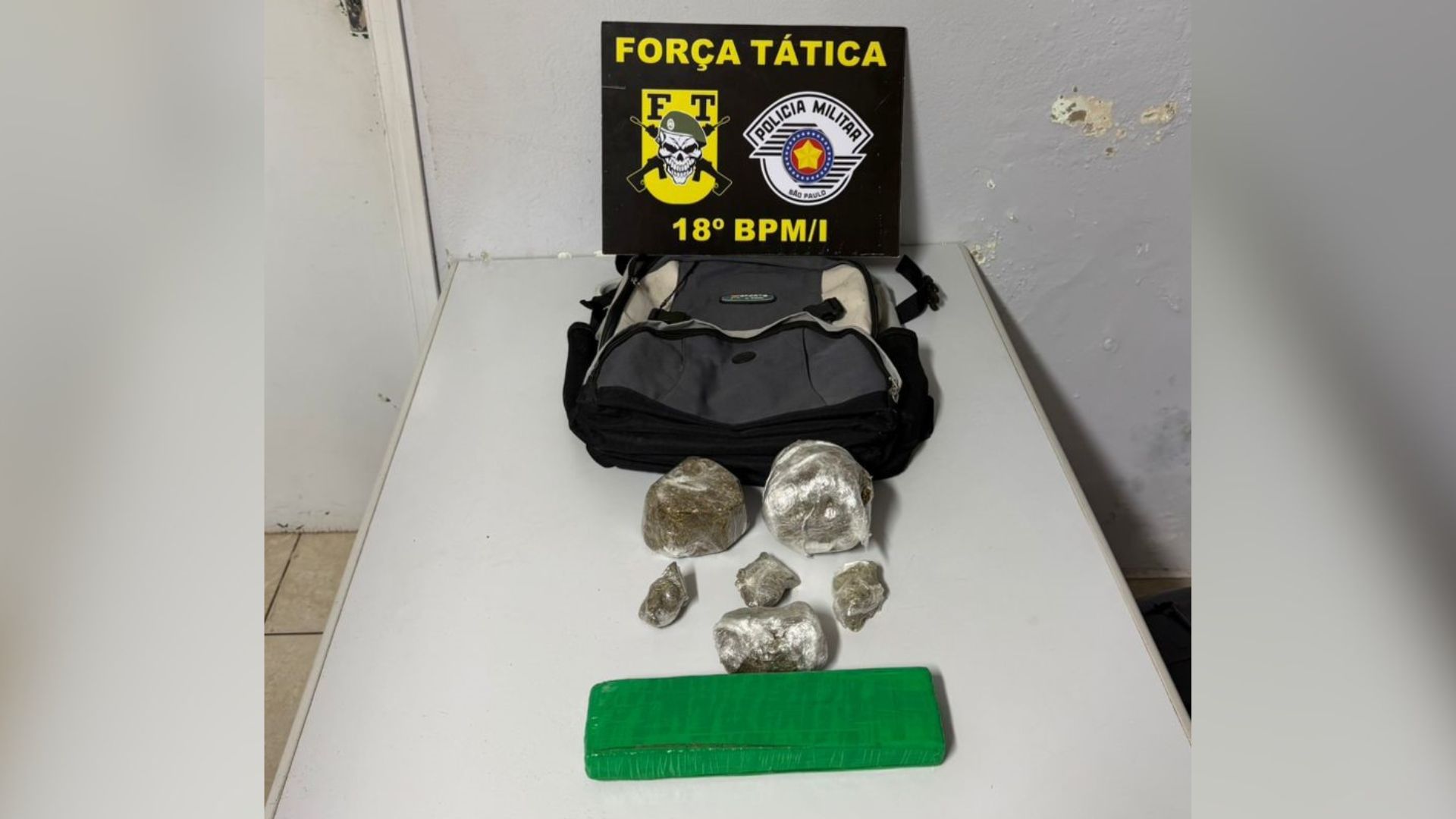 Envolvido negou a propriedade da droga |