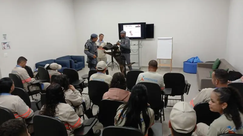 Leituristas participaram de treinamento nesta quarta-feira (29) com a equipe do Canil do Baep, em Presidente Prudente (SP) |