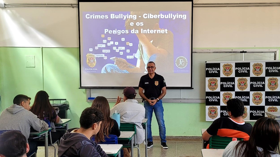 Atividade foi ministrada pelo agente policial Reginaldo Rosa |